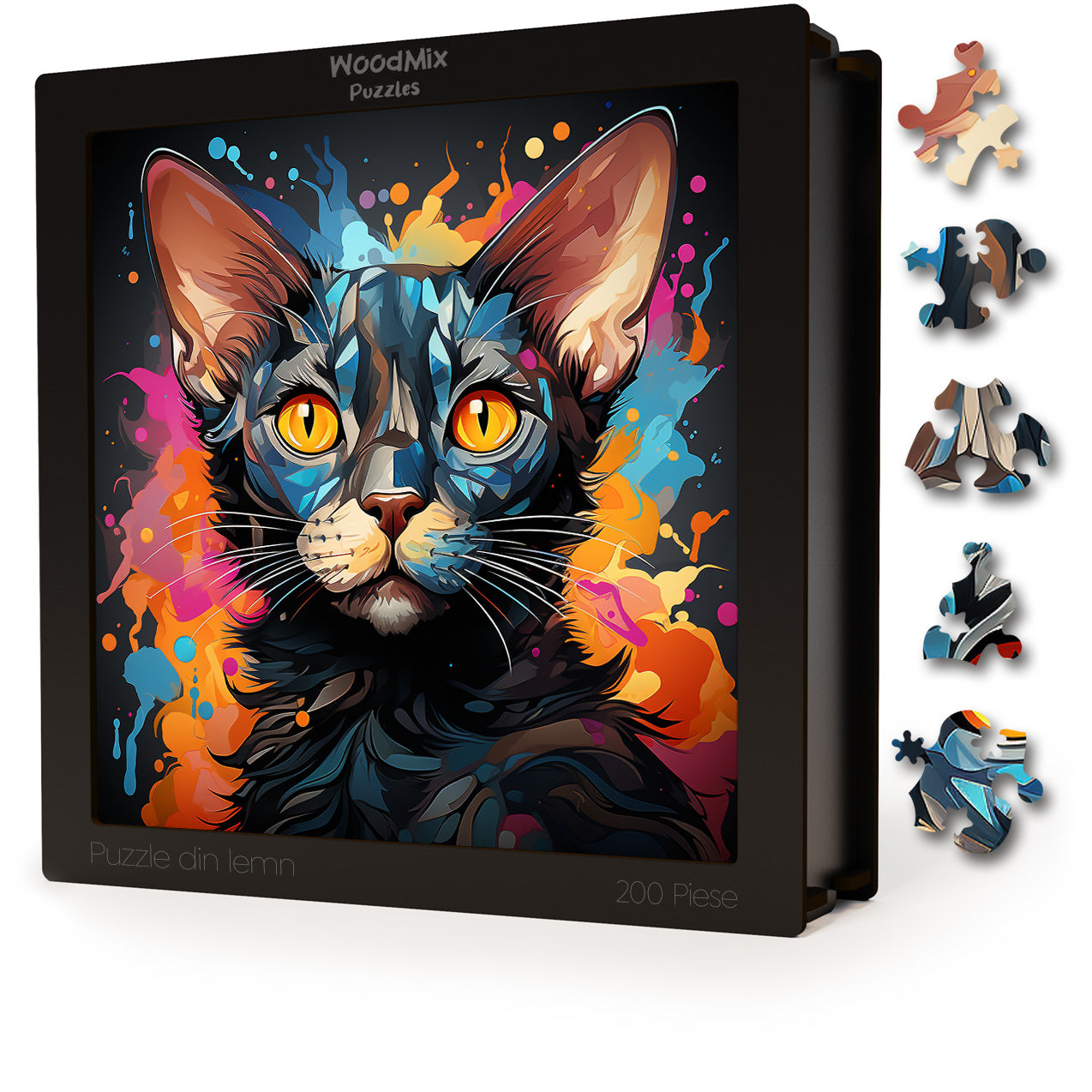 Puzzle cu Pisici - Colorpoint Shorthair 3 - 200 piese - 30 x 30 cm