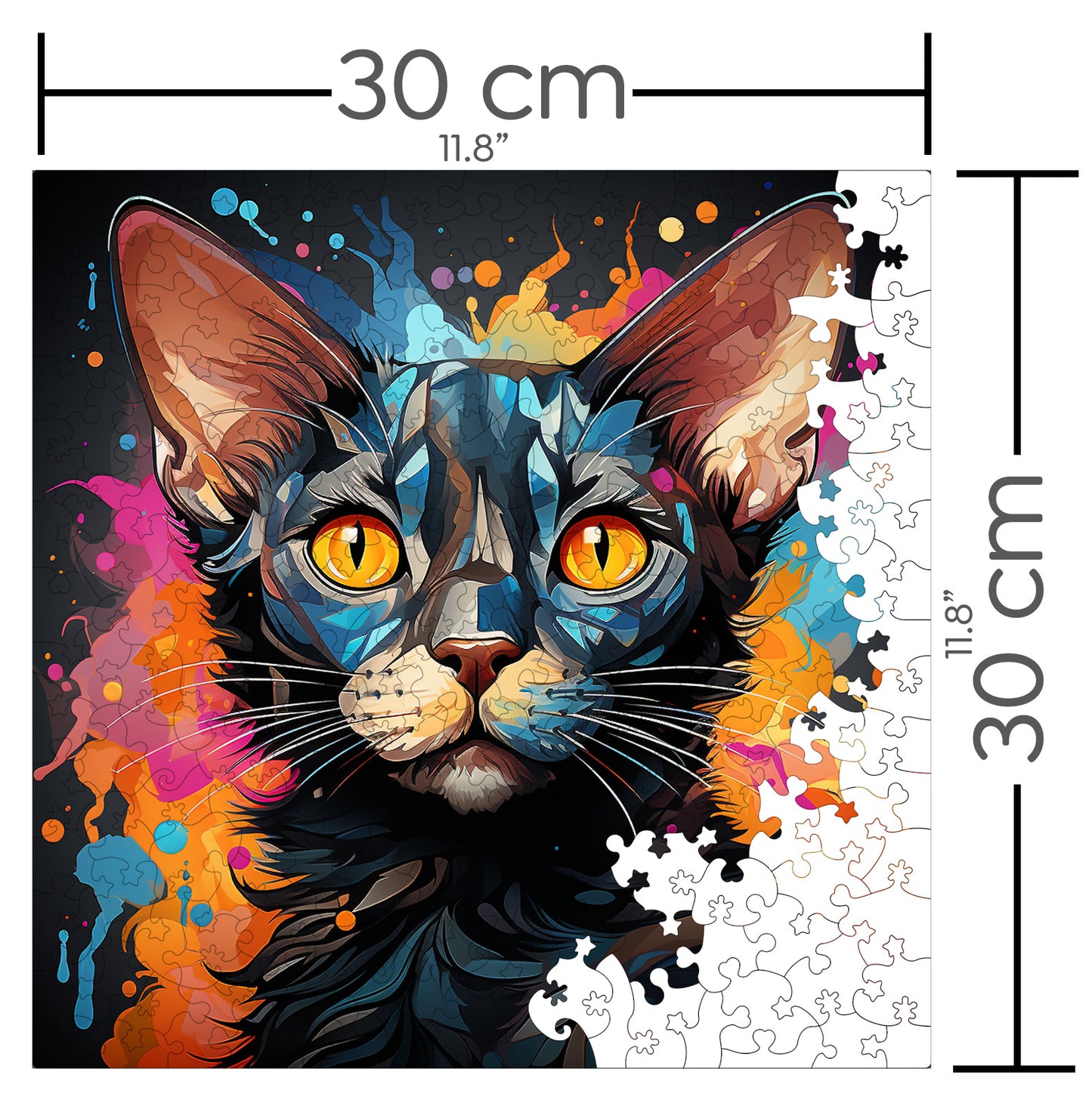 Puzzle cu Pisici - Colorpoint Shorthair 3 - 200 piese - 30 x 30 cm