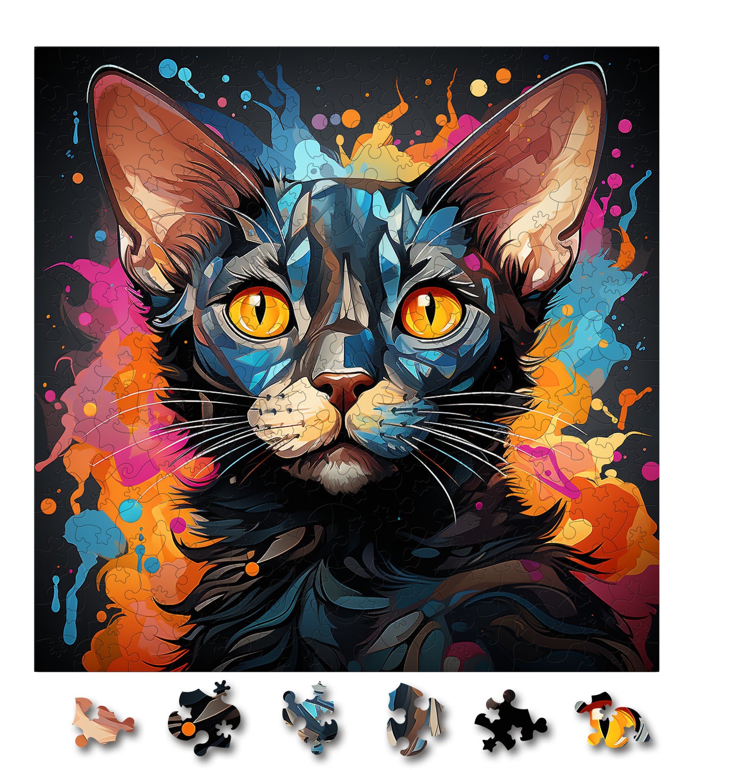 Puzzle cu Pisici - Colorpoint Shorthair 3 - 200 piese - 30 x 30 cm