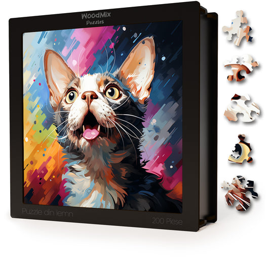 Puzzle cu Pisici - Colorpoint Shorthair 4 - 200 piese - 30 x 30 cm