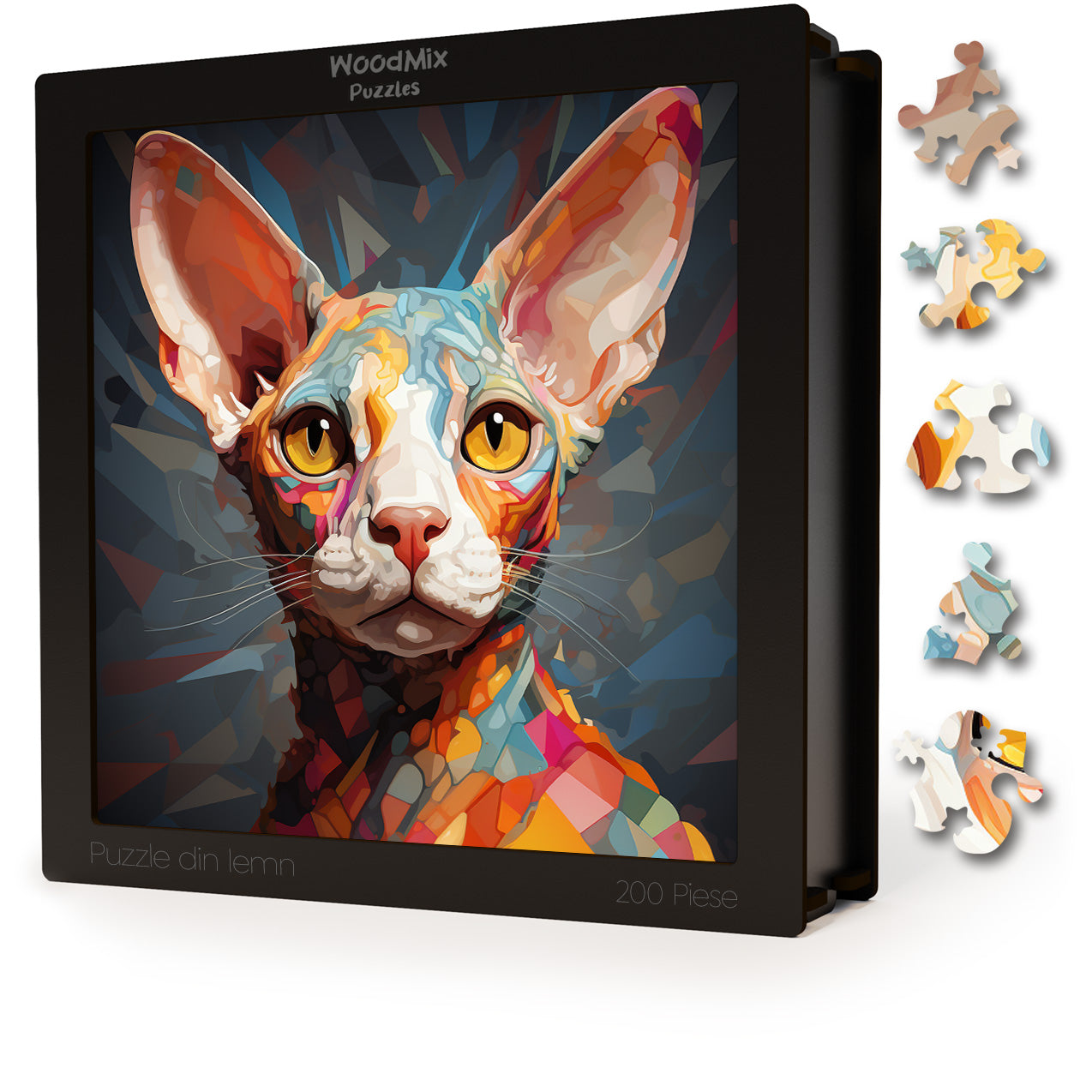Puzzle cu Pisici - Cornish Rex 1 - 200 piese - 30 x 30 cm