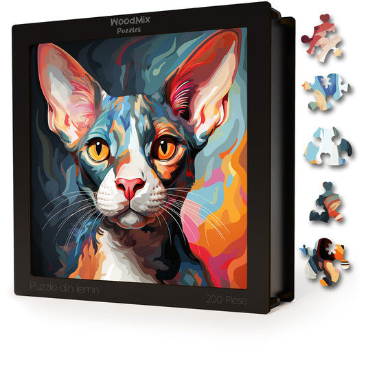 Puzzle cu Pisici - Cornish Rex 2 - 200 piese - 30 x 30 cm