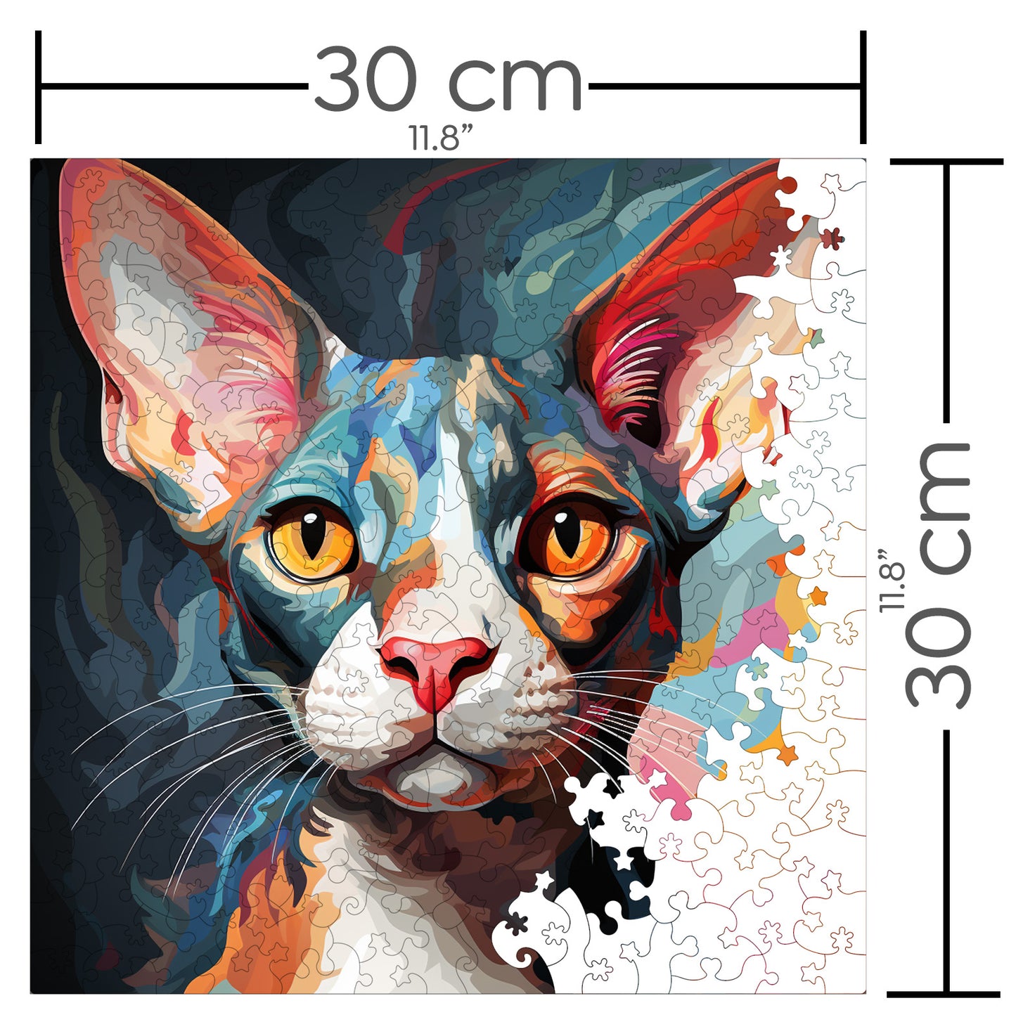 Puzzle cu Pisici - Cornish Rex 2 - 200 piese - 30 x 30 cm