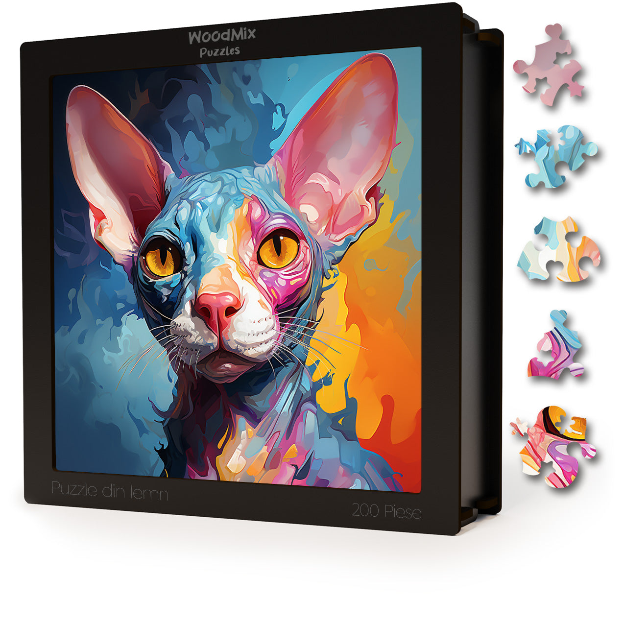 Puzzle cu Pisici - Cornish Rex 3 - 200 piese - 30 x 30 cm