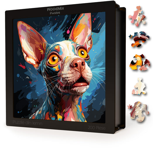 Puzzle cu Pisici - Cornish Rex 4 - 200 piese - 30 x 30 cm