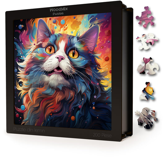 Puzzle cu Pisici - Cymric 2 - 200 piese - 30 x 30 cm