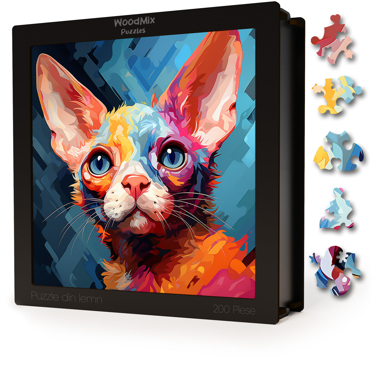 Puzzle cu Pisici - Devon Rex 2 - 200 piese - 30 x 30 cm