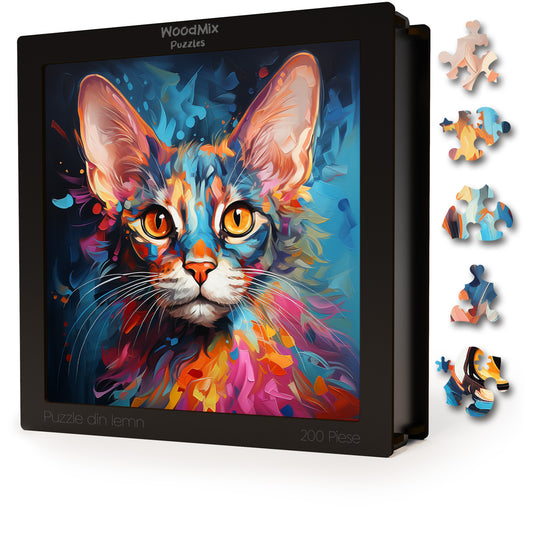 Puzzle cu Pisici - Donskoy 2 - 200 piese - 30 x 30 cm