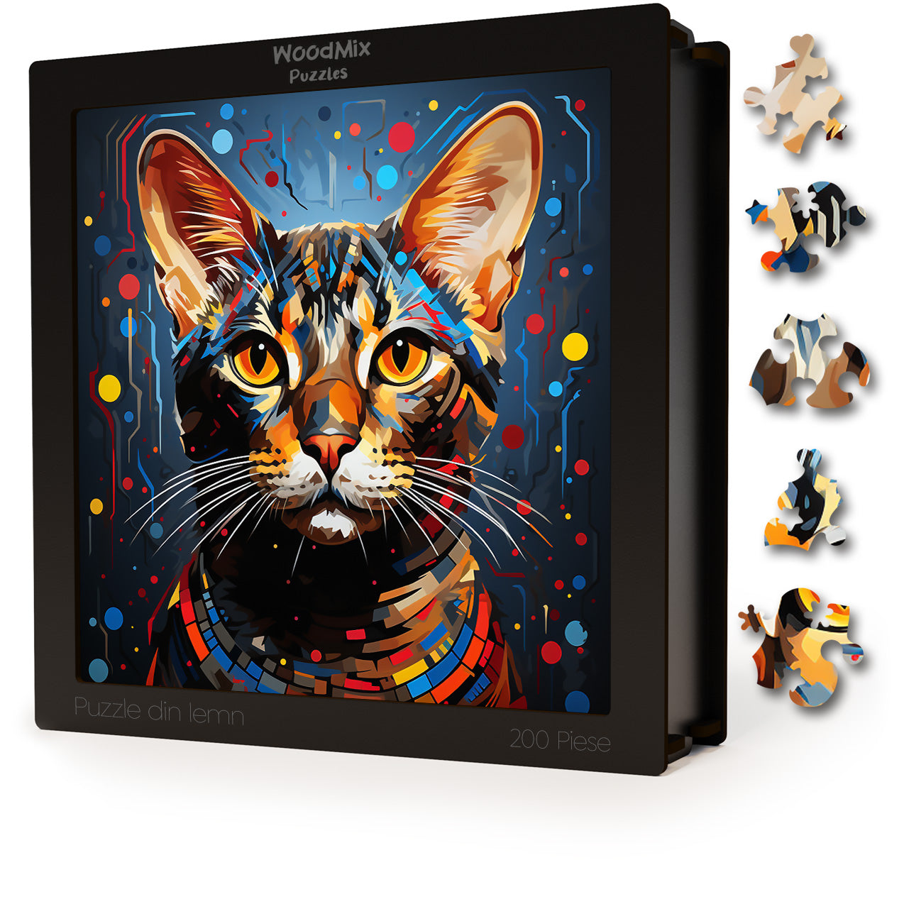 Puzzle cu Pisici - Egyptian Mau 1 - 200 piese - 30 x 30 cm