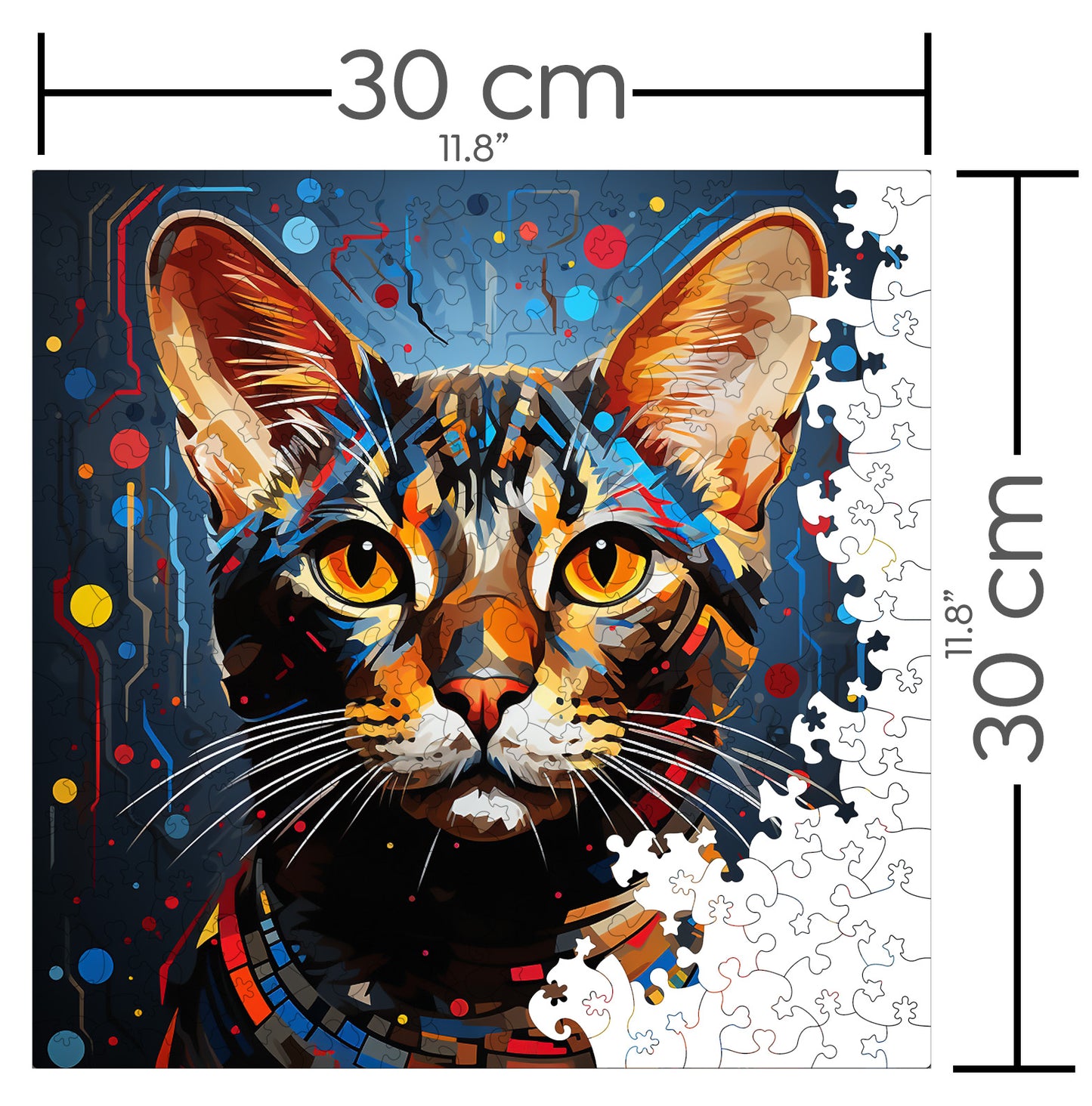 Puzzle cu Pisici - Egyptian Mau 1 - 200 piese - 30 x 30 cm
