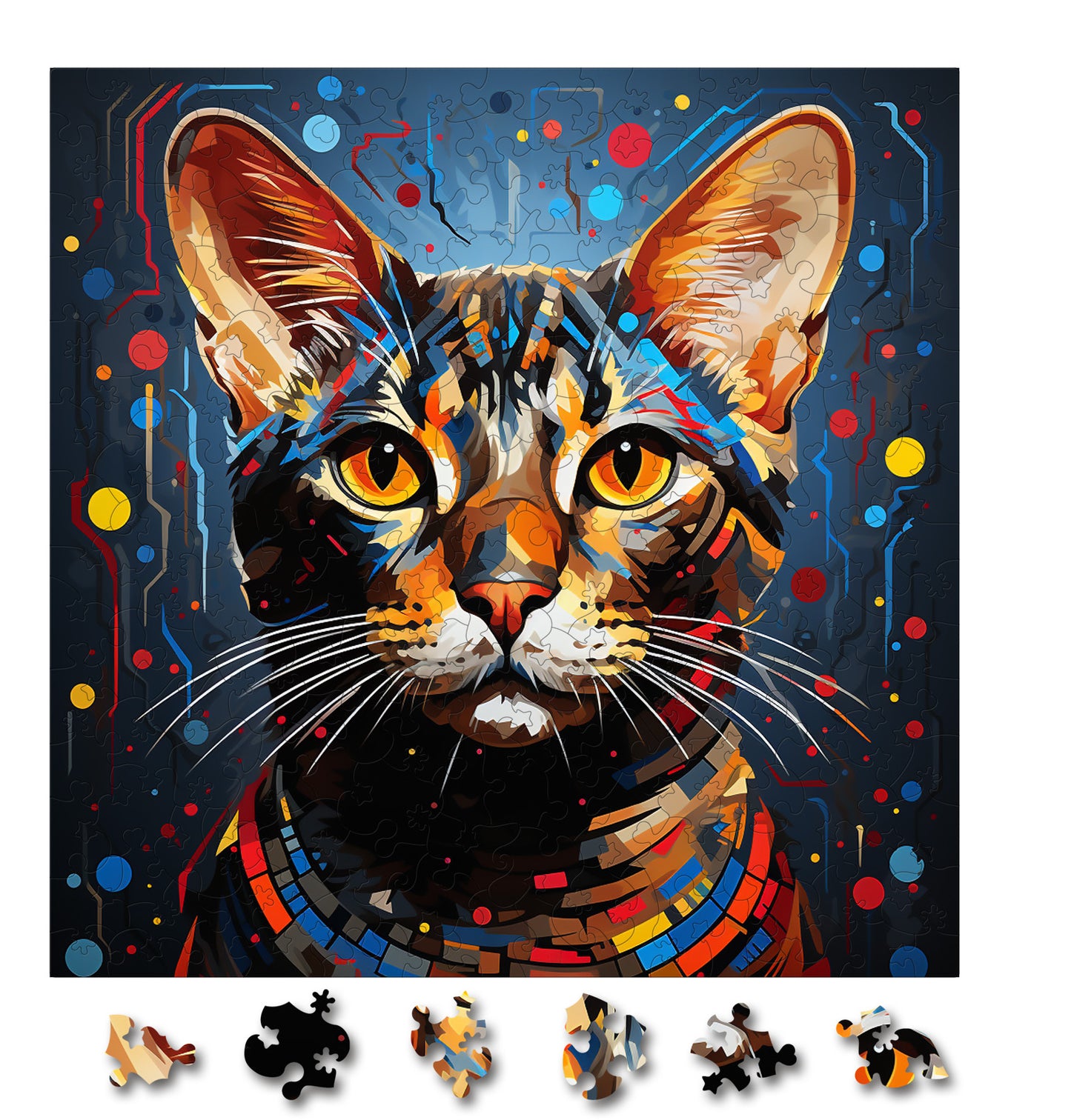 Puzzle cu Pisici - Egyptian Mau 1 - 200 piese - 30 x 30 cm