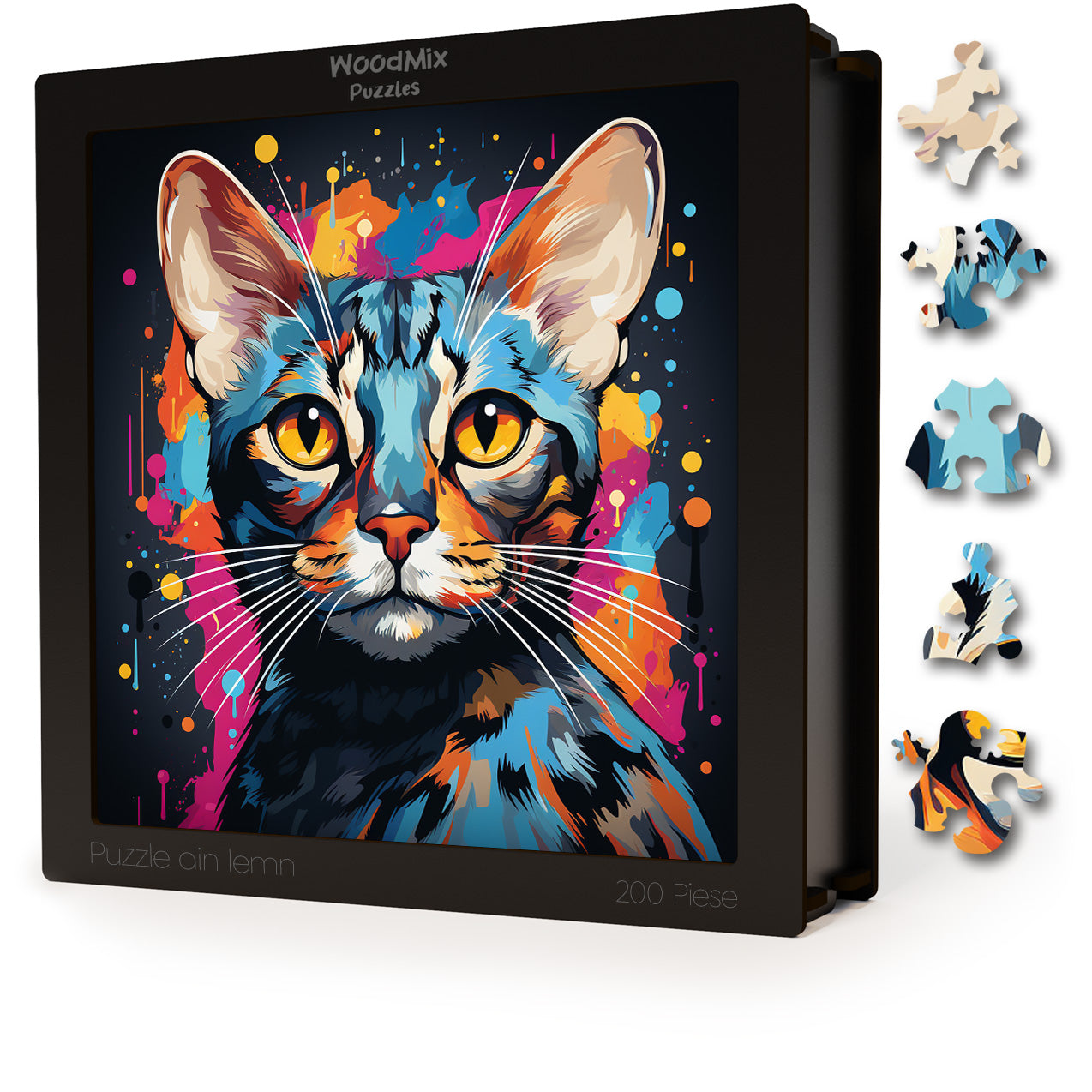 Puzzle cu Pisici - Egyptian Mau 2 - 200 piese - 30 x 30 cm