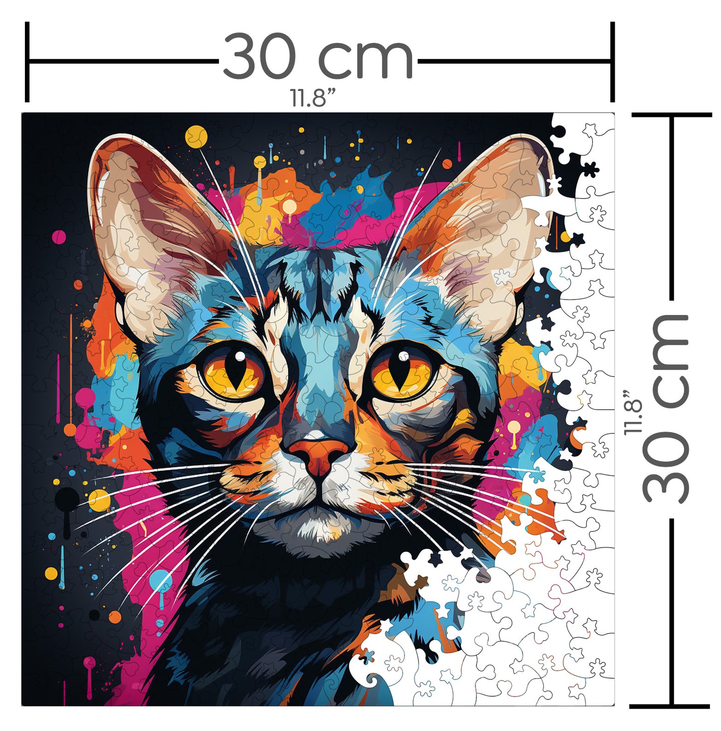 Puzzle cu Pisici - Egyptian Mau 2 - 200 piese - 30 x 30 cm