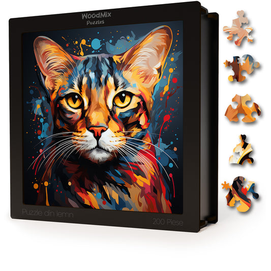 Puzzle cu Pisici - Egyptian Mau 4 - 200 piese - 30 x 30 cm