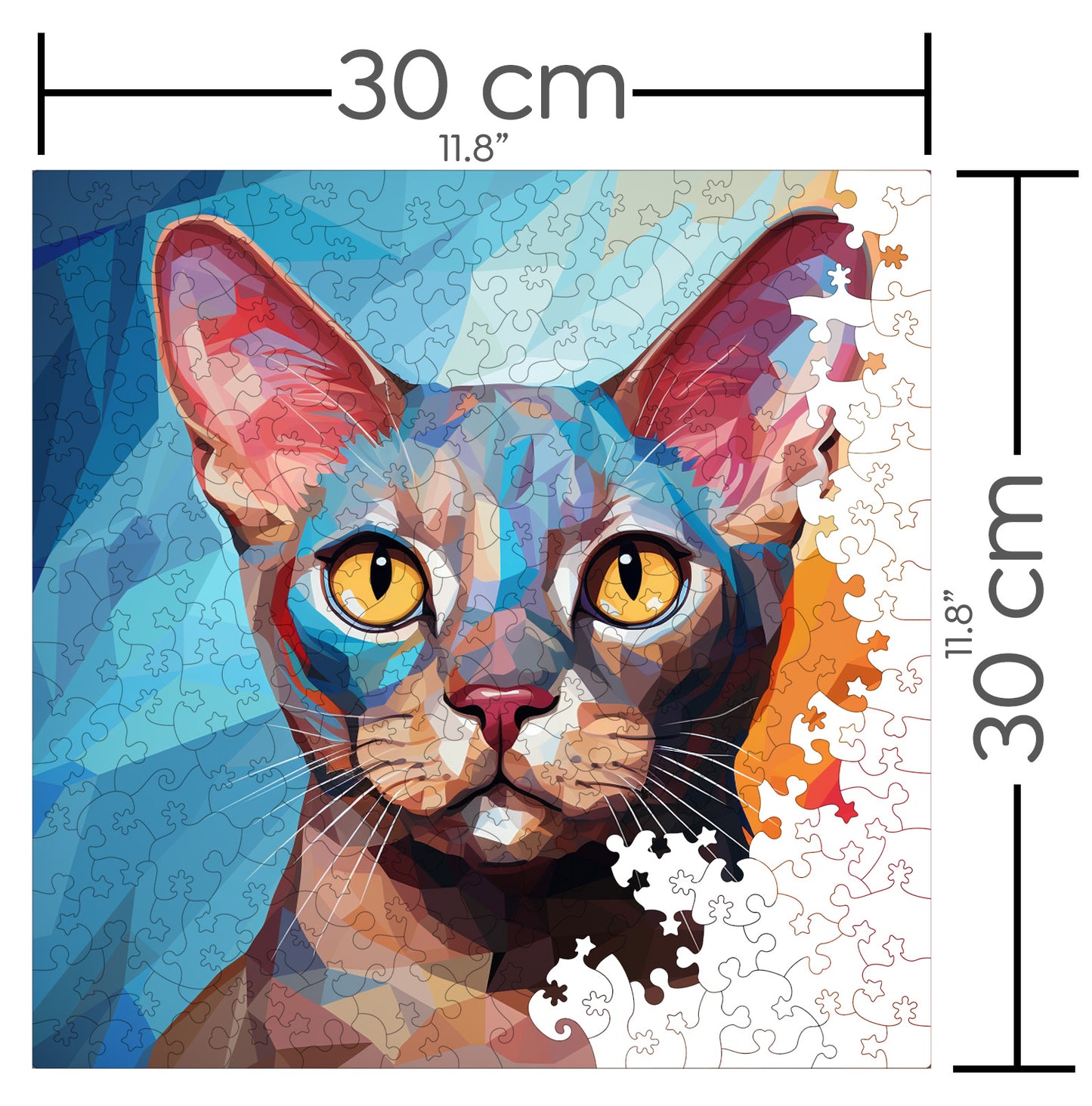 Puzzle cu Pisici - European Burmese 1 - 200 piese - 30 x 30 cm