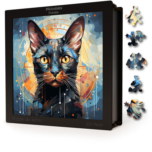 Puzzle cu Pisici - European Burmese 2 - 200 piese - 30 x 30 cm