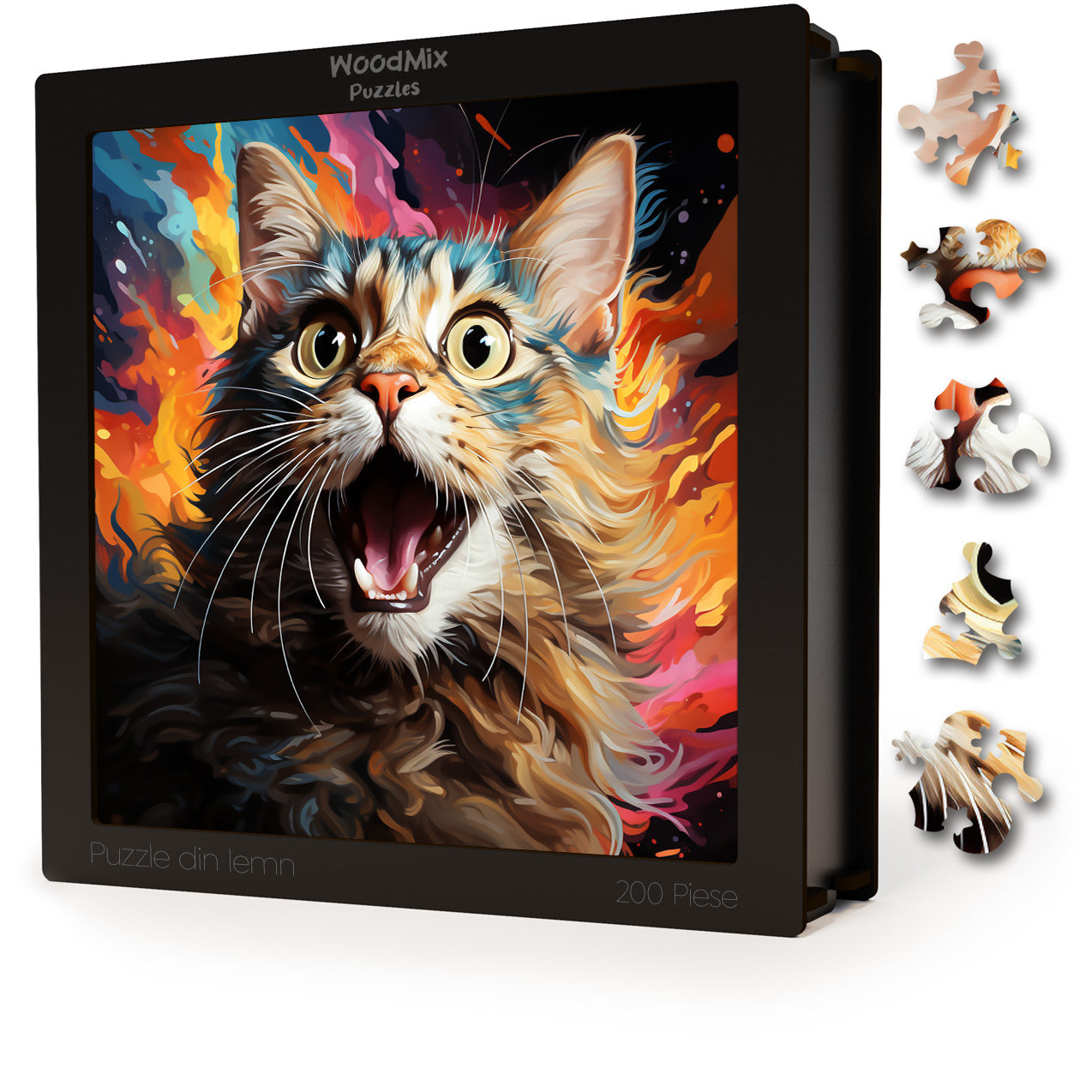 Puzzle cu Pisici - European Shorthair 4 - 200 piese - 30 x 30 cm
