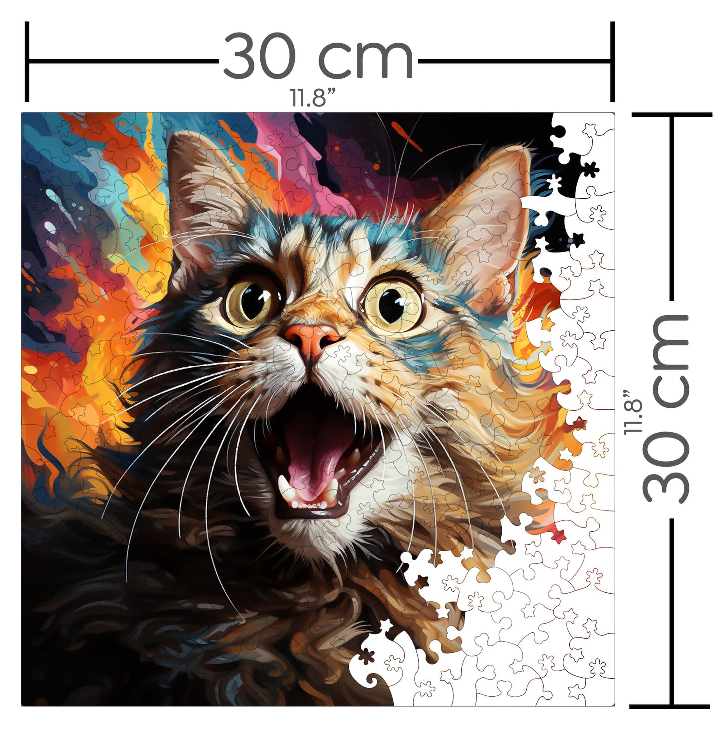 Puzzle cu Pisici - European Shorthair 4 - 200 piese - 30 x 30 cm