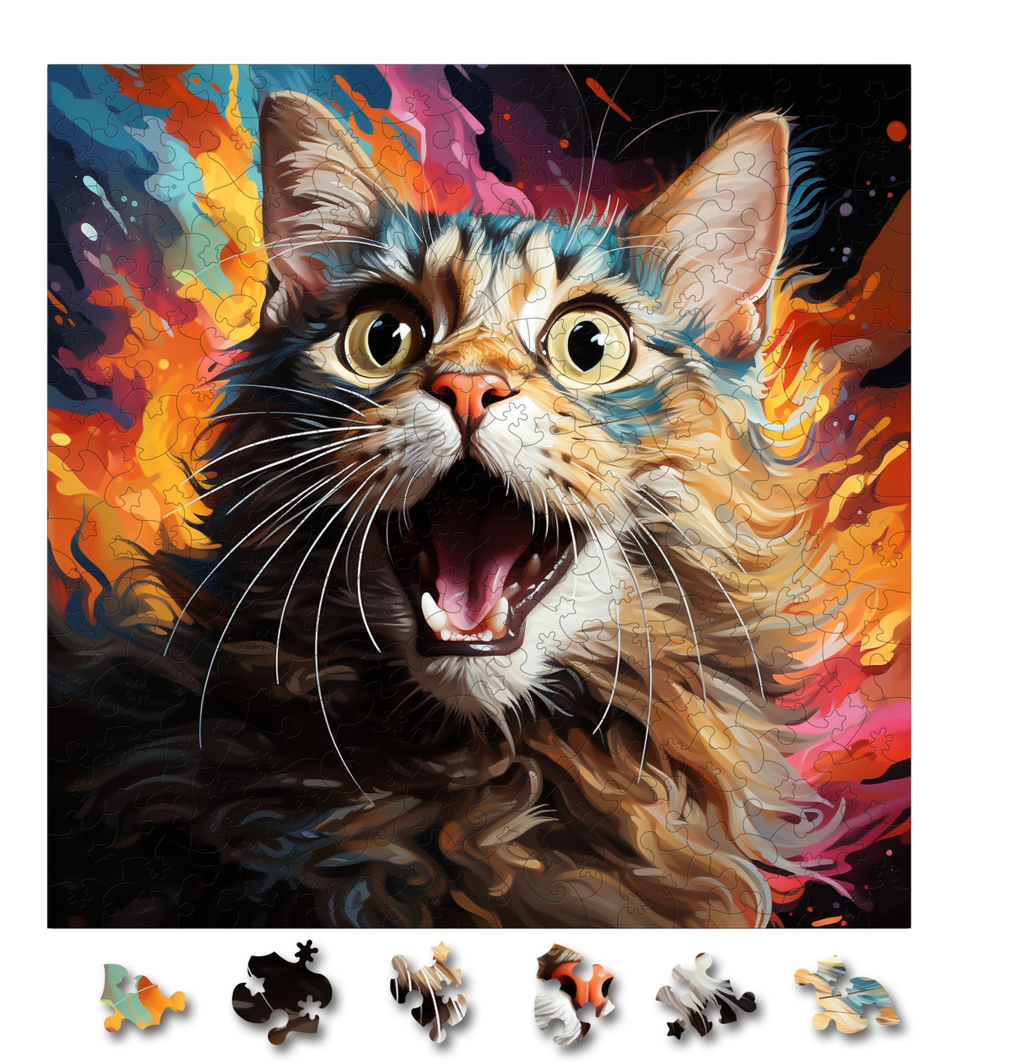 Puzzle cu Pisici - European Shorthair 4 - 200 piese - 30 x 30 cm