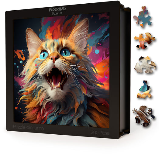 Puzzle cu Pisici - Exotic Foldex 1 - 200 piese - 30 x 30 cm