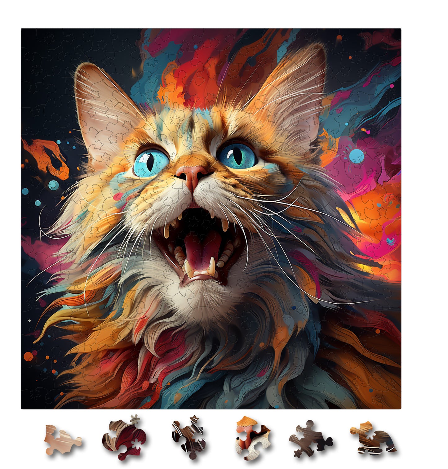 Puzzle cu Pisici - Exotic Foldex 1 - 200 piese - 30 x 30 cm