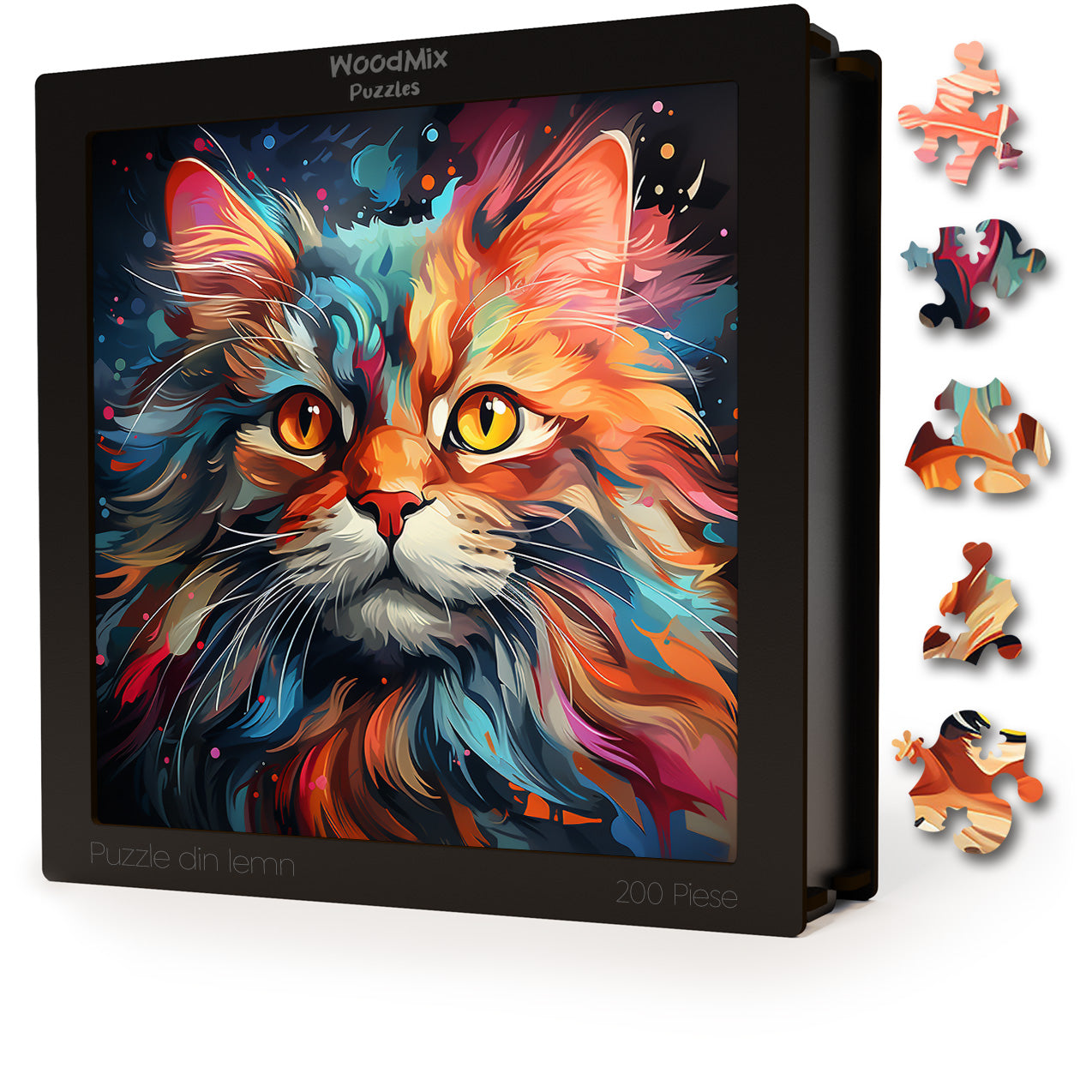 Puzzle cu Pisici - Exotic Foldex 2 - 200 piese - 30 x 30 cm