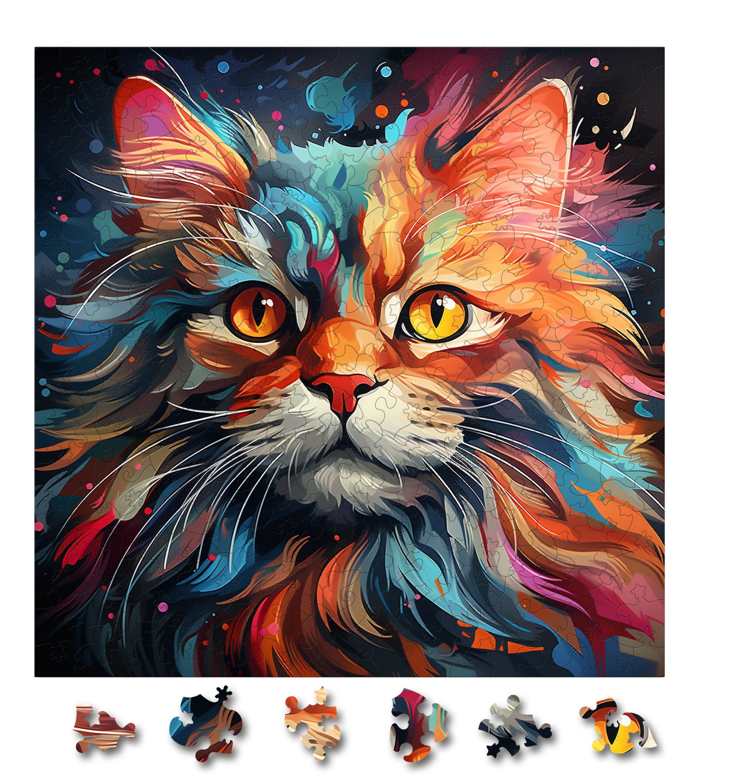 Puzzle cu Pisici - Exotic Foldex 2 - 200 piese - 30 x 30 cm