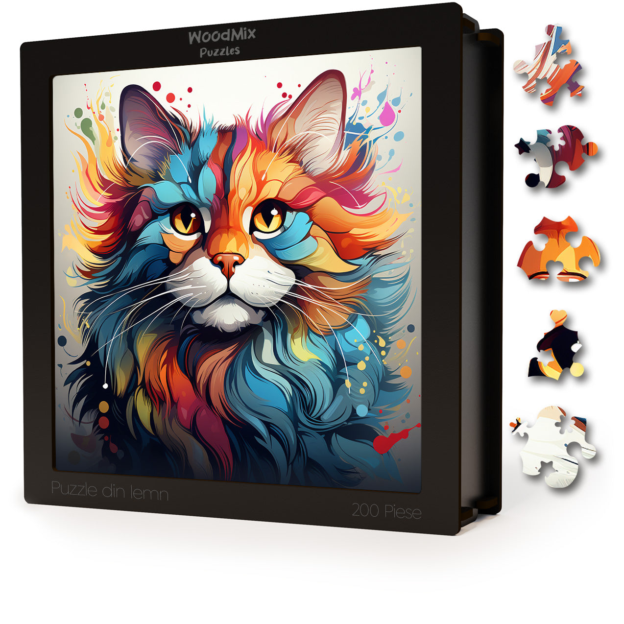 Puzzle cu Pisici - Exotic Foldex 3 - 200 piese - 30 x 30 cm