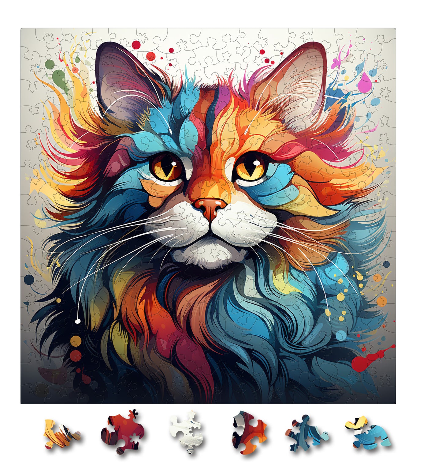 Puzzle cu Pisici - Exotic Foldex 3 - 200 piese - 30 x 30 cm