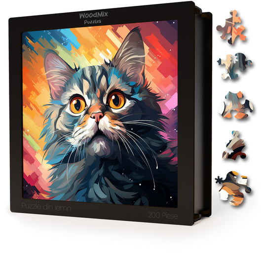 Puzzle cu Pisici - German Rex 2 - 200 piese - 30 x 30 cm