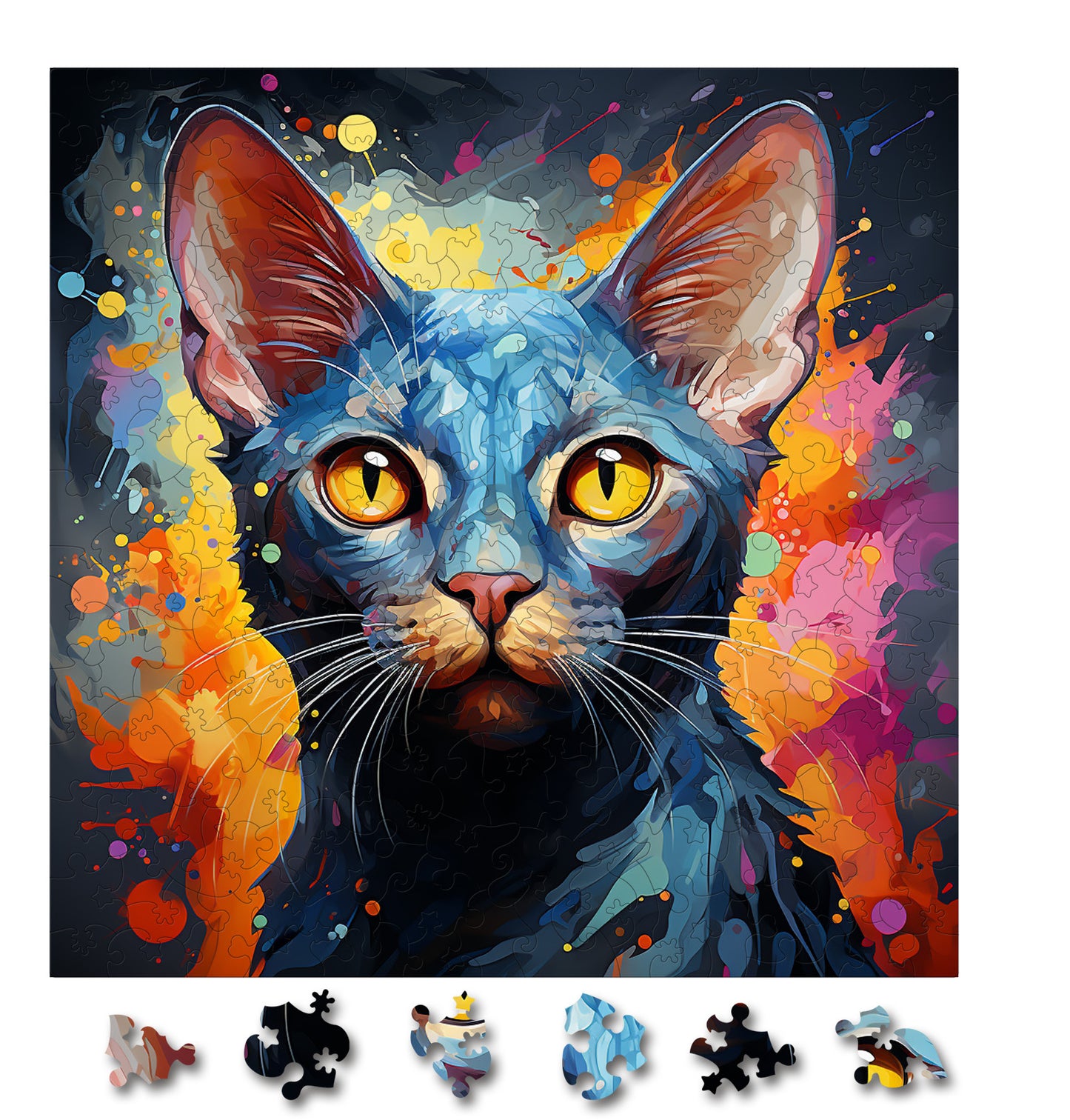 Puzzle cu Pisici - Korat 1 - 200 piese - 30 x 30 cm
