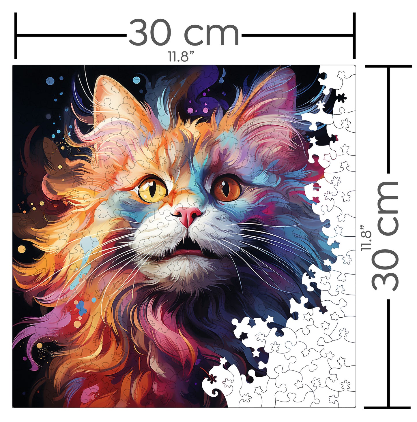 Puzzle cu Pisici - LaPerm 3 - 200 piese - 30 x 30 cm