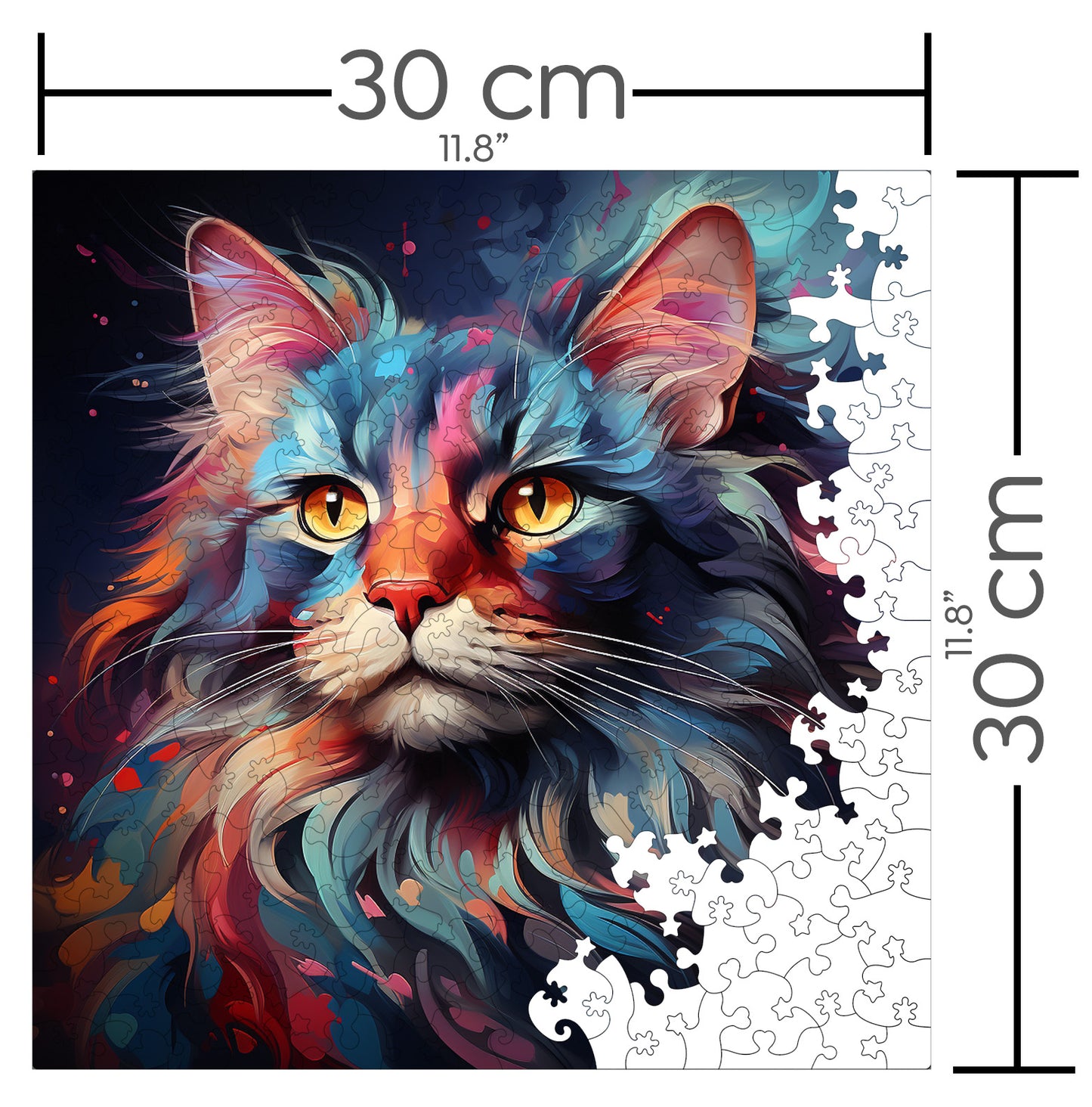 Puzzle cu Pisici - Maine Coon 4 - 200 piese - 30 x 30 cm