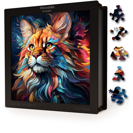 Puzzle cu Pisici - Maine Coon 5 - 200 piese - 30 x 30 cm