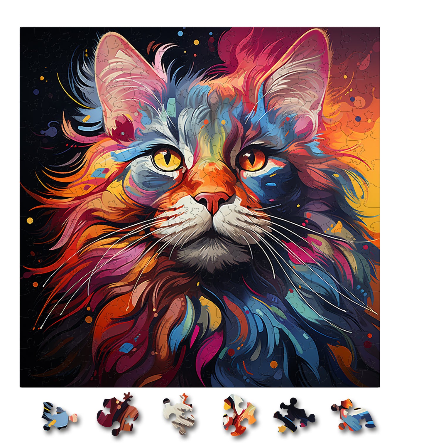 Puzzle cu Pisici - Maine Coon 7 - 200 piese - 30 x 30 cm