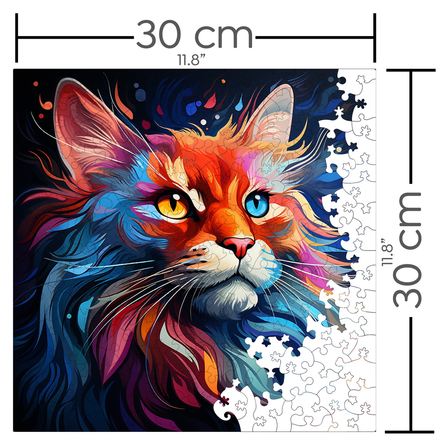 Puzzle cu Pisici - Maine Coon 8 - 200 piese - 30 x 30 cm
