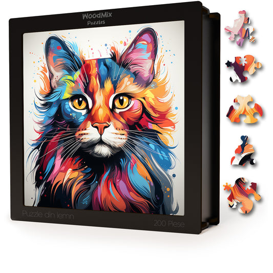 Puzzle cu Pisici - Manx 2 - 200 piese - 30 x 30 cm