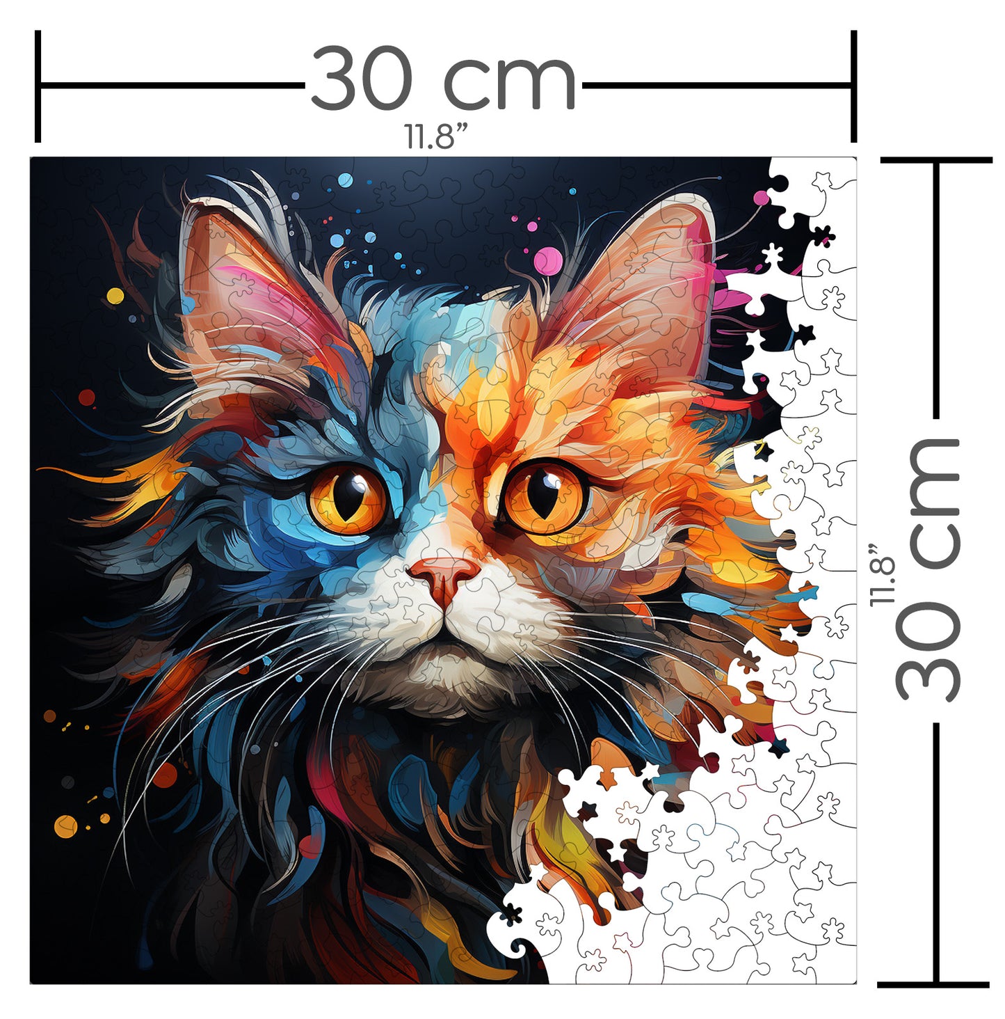 Puzzle cu Pisici - Manx 4 - 200 piese - 30 x 30 cm