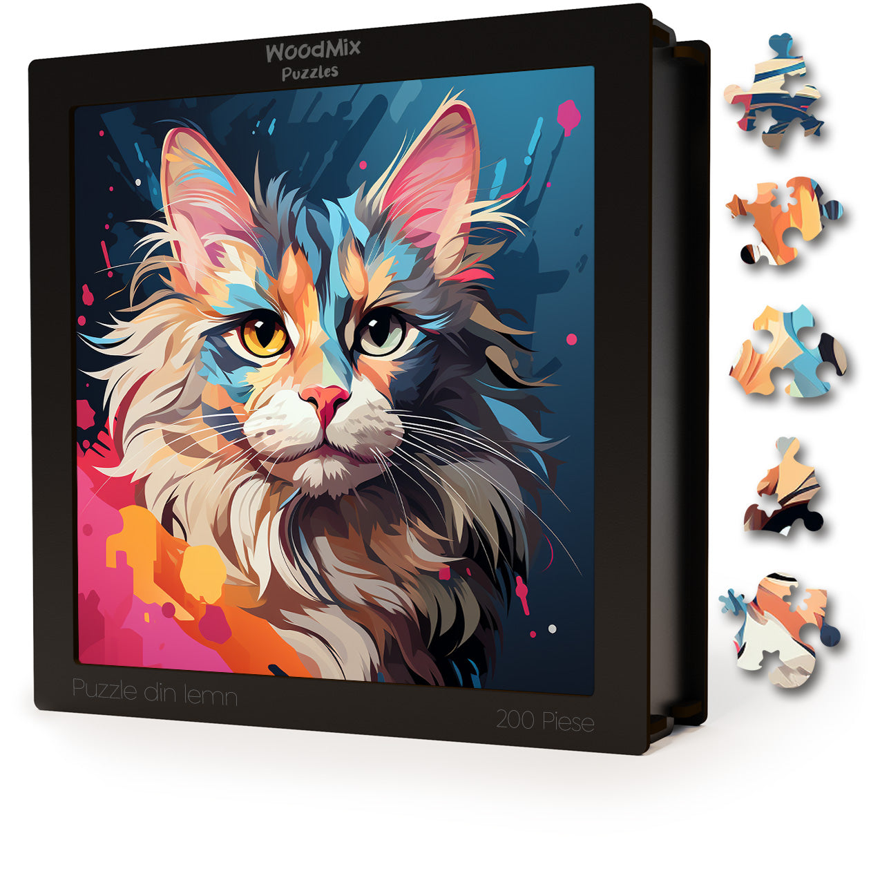 Puzzle cu Pisici - Mekong Bobtail 2 - 200 piese - 30 x 30 cm