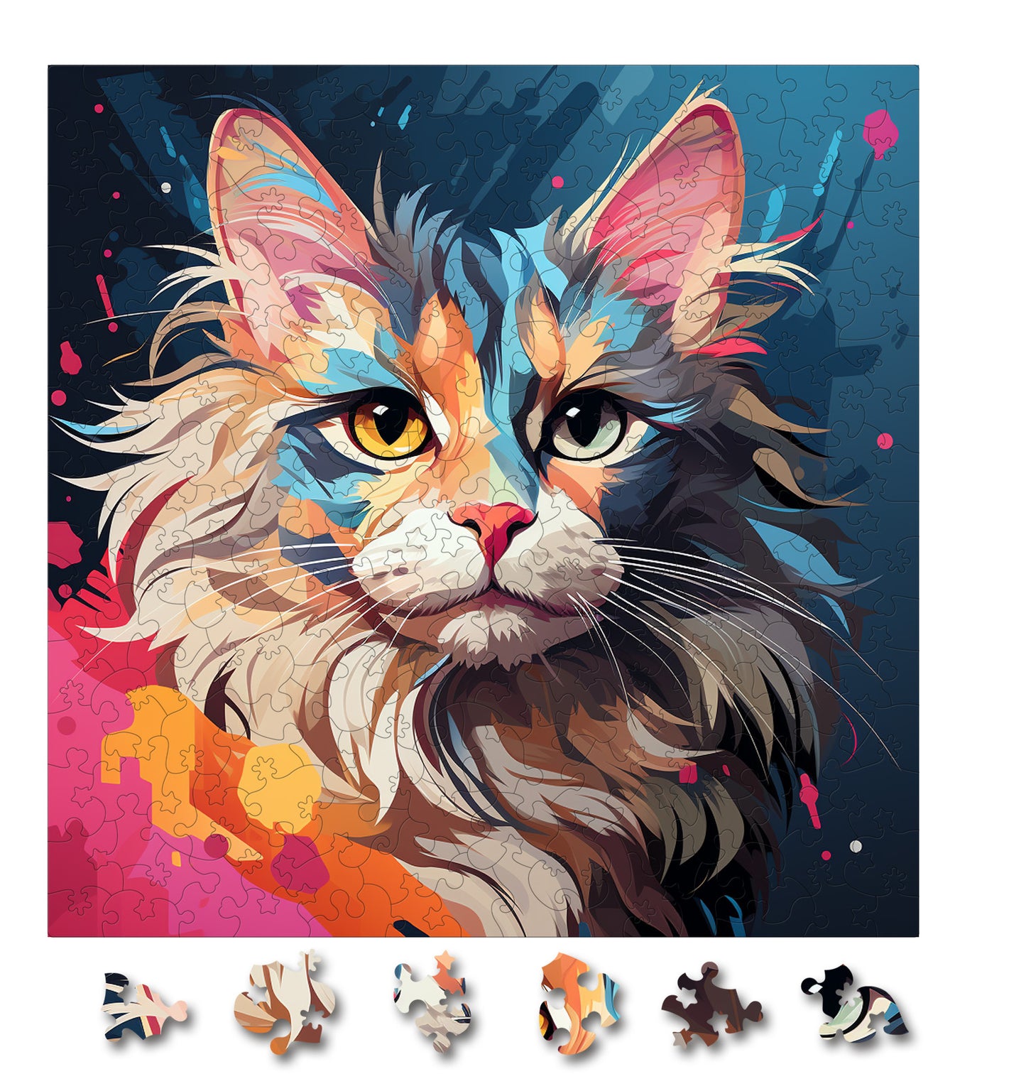Puzzle cu Pisici - Mekong Bobtail 2 - 200 piese - 30 x 30 cm