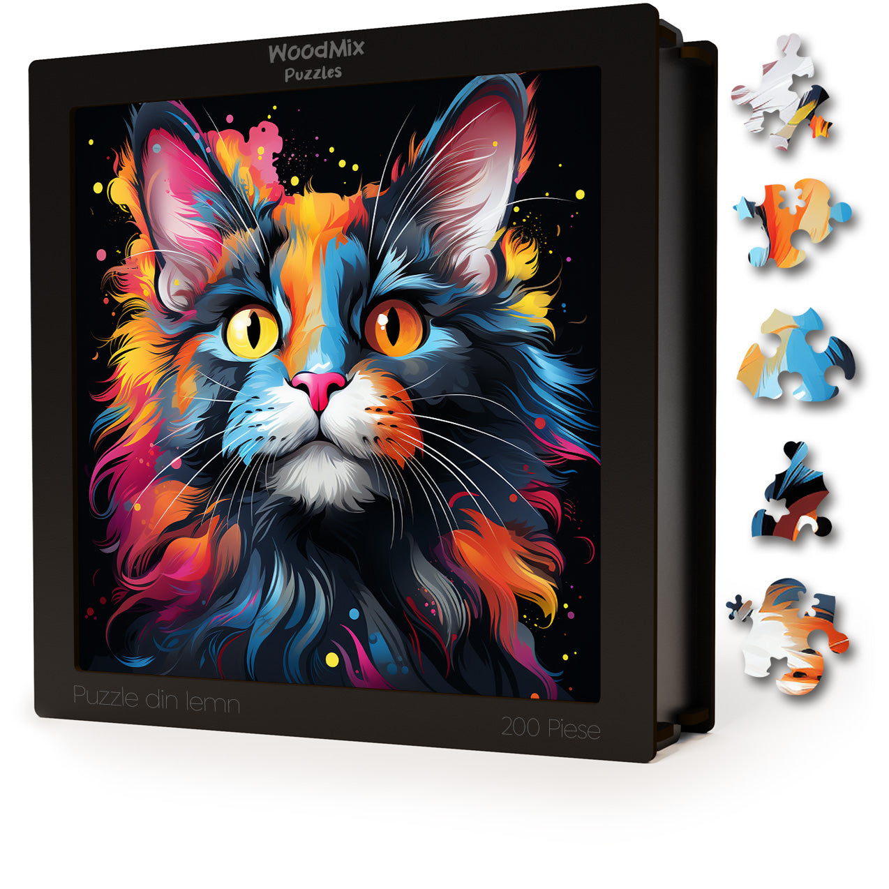 Puzzle cu Pisici - Mekong Bobtail 3 - 200 piese - 30 x 30 cm