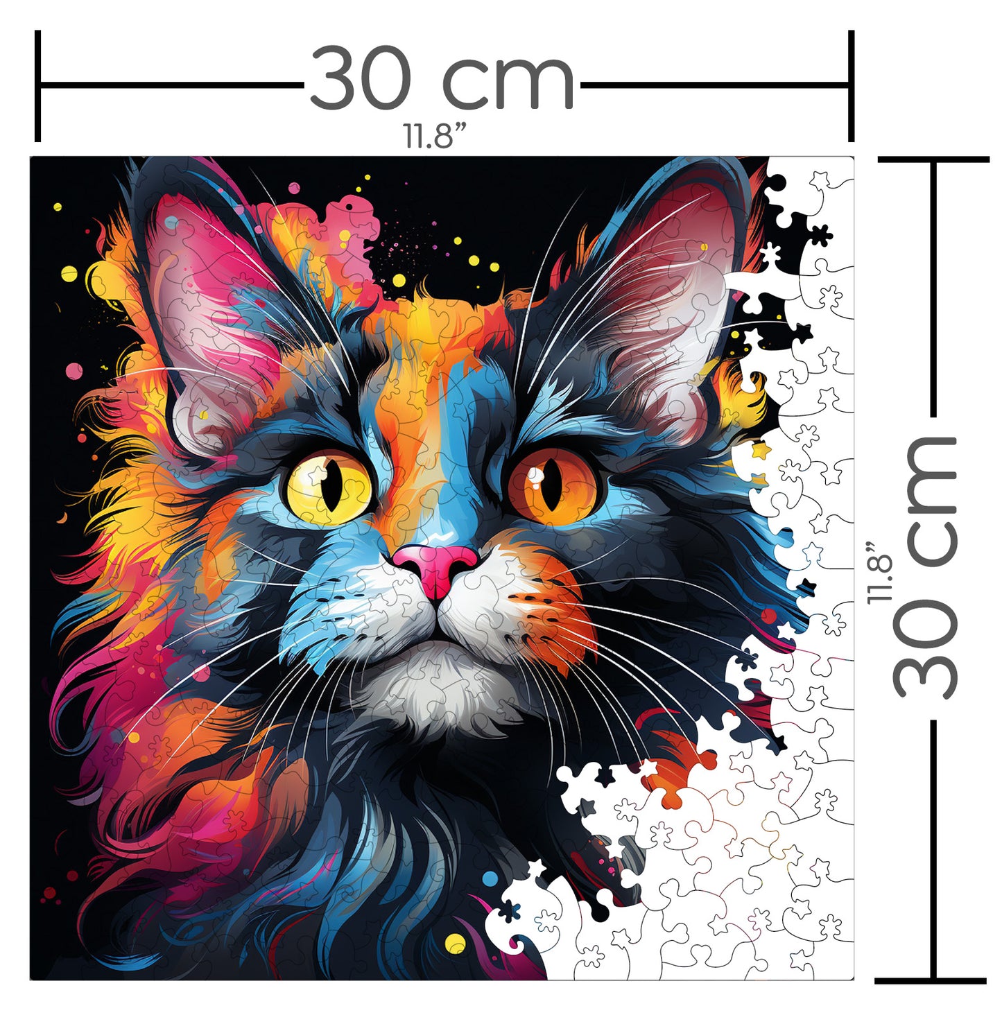 Puzzle cu Pisici - Mekong Bobtail 3 - 200 piese - 30 x 30 cm