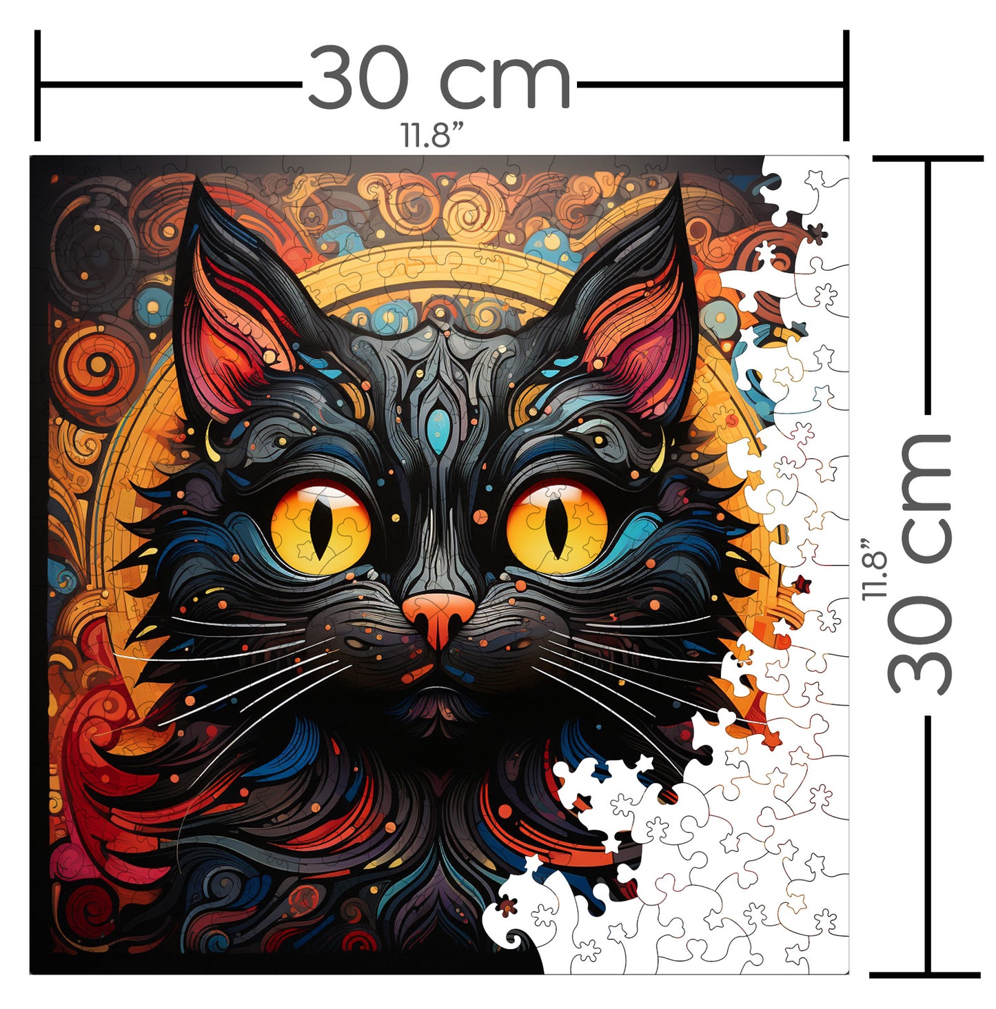 Puzzle cu Pisici - Mekong Bobtail 4 - 200 piese - 30 x 30 cm