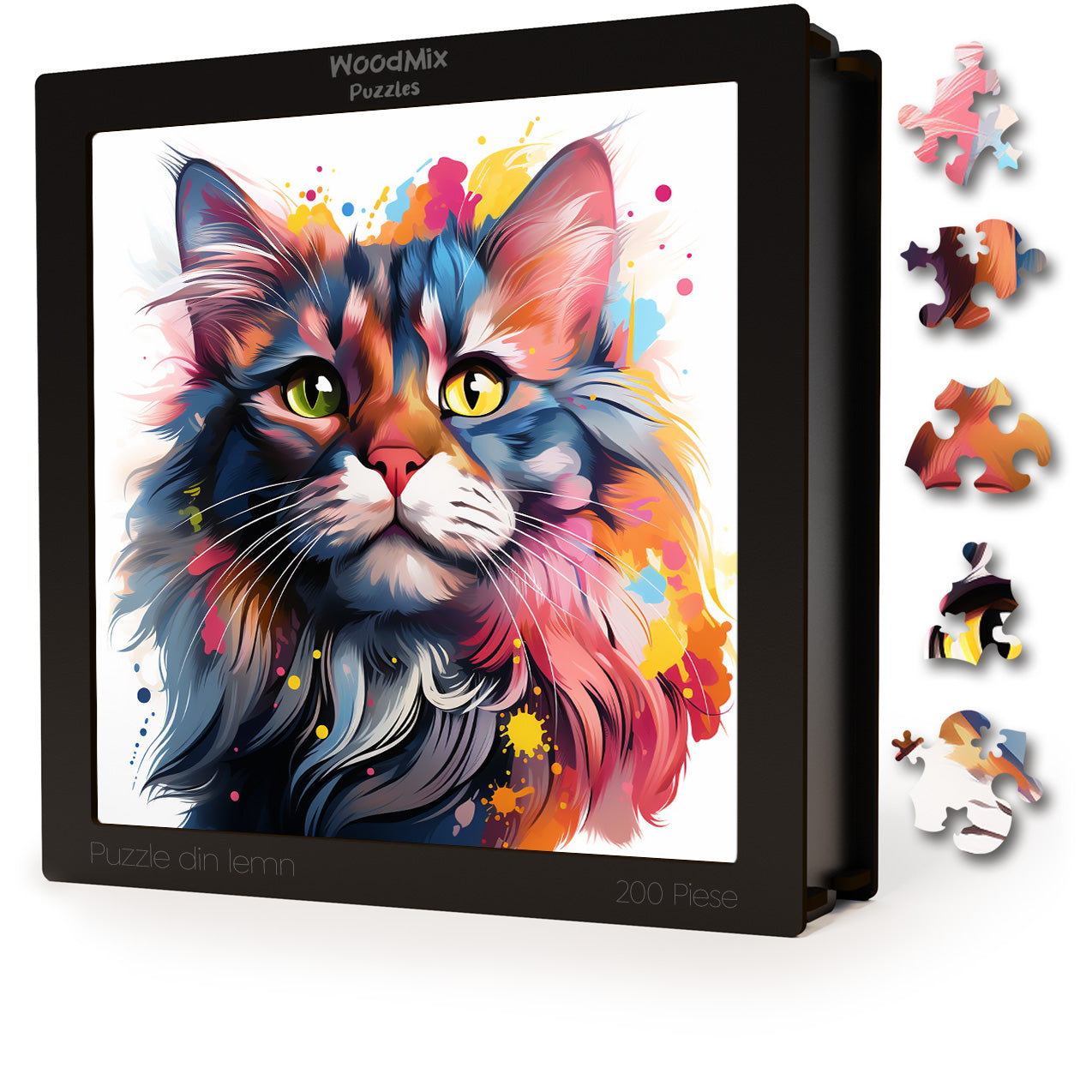 Puzzle cu Pisici - Nebelung 1 - 200 piese - 30 x 30 cm