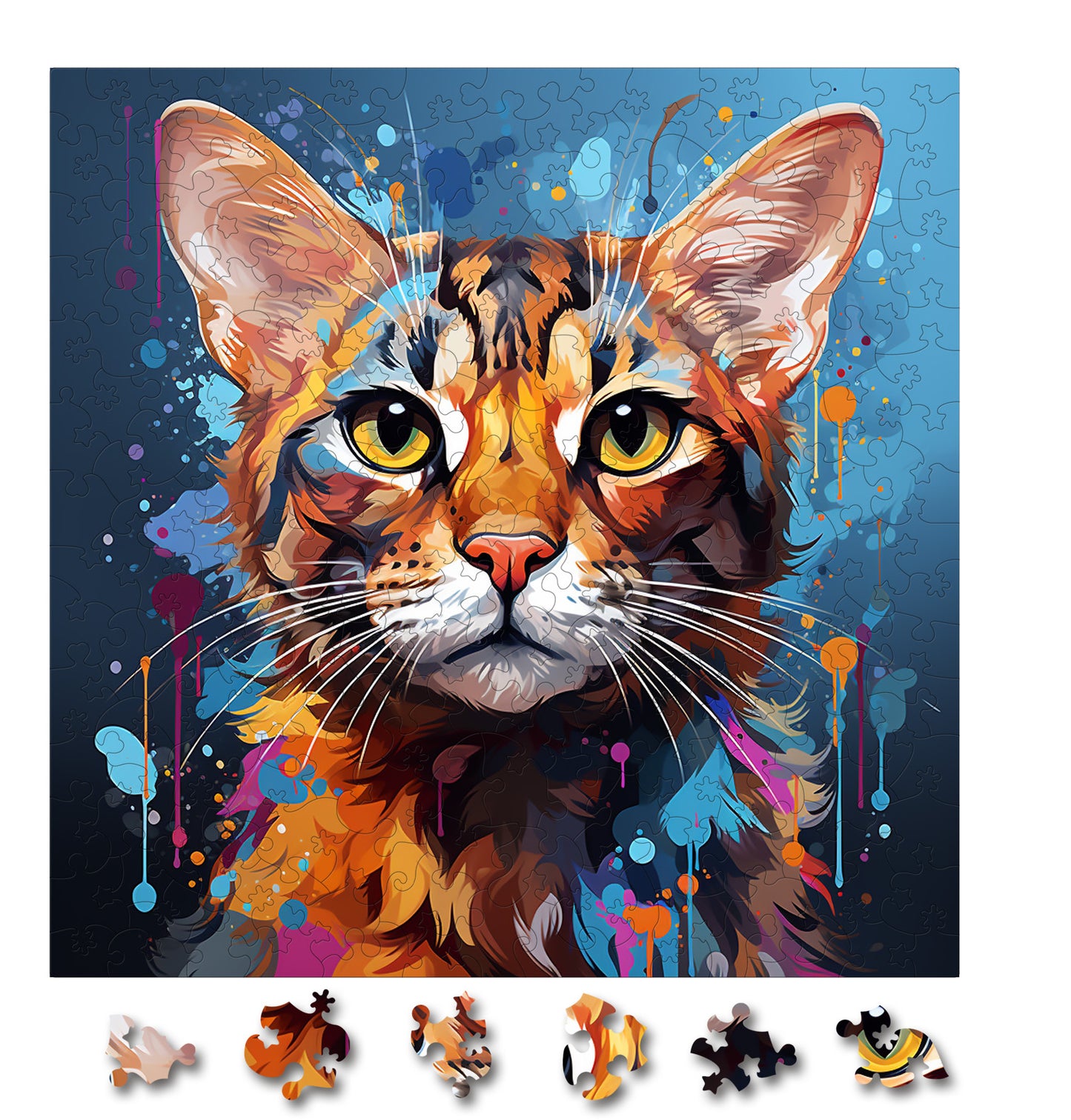 Puzzle cu Pisici - Ocicat 1 - 200 piese - 30 x 30 cm