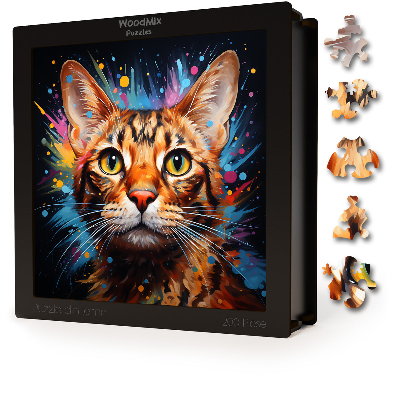 Puzzle cu Pisici - Ocicat 2 - 200 piese - 30 x 30 cm