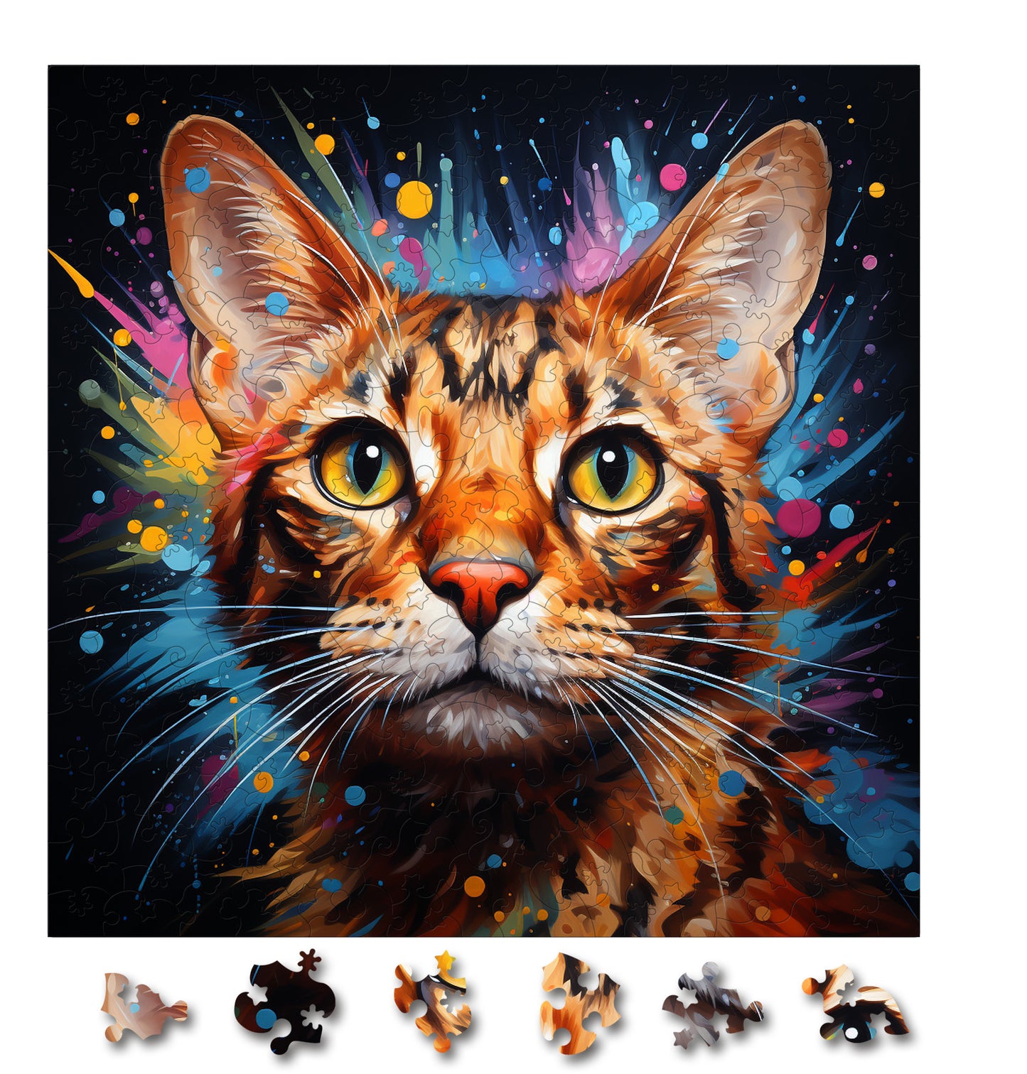 Puzzle cu Pisici - Ocicat 2 - 200 piese - 30 x 30 cm