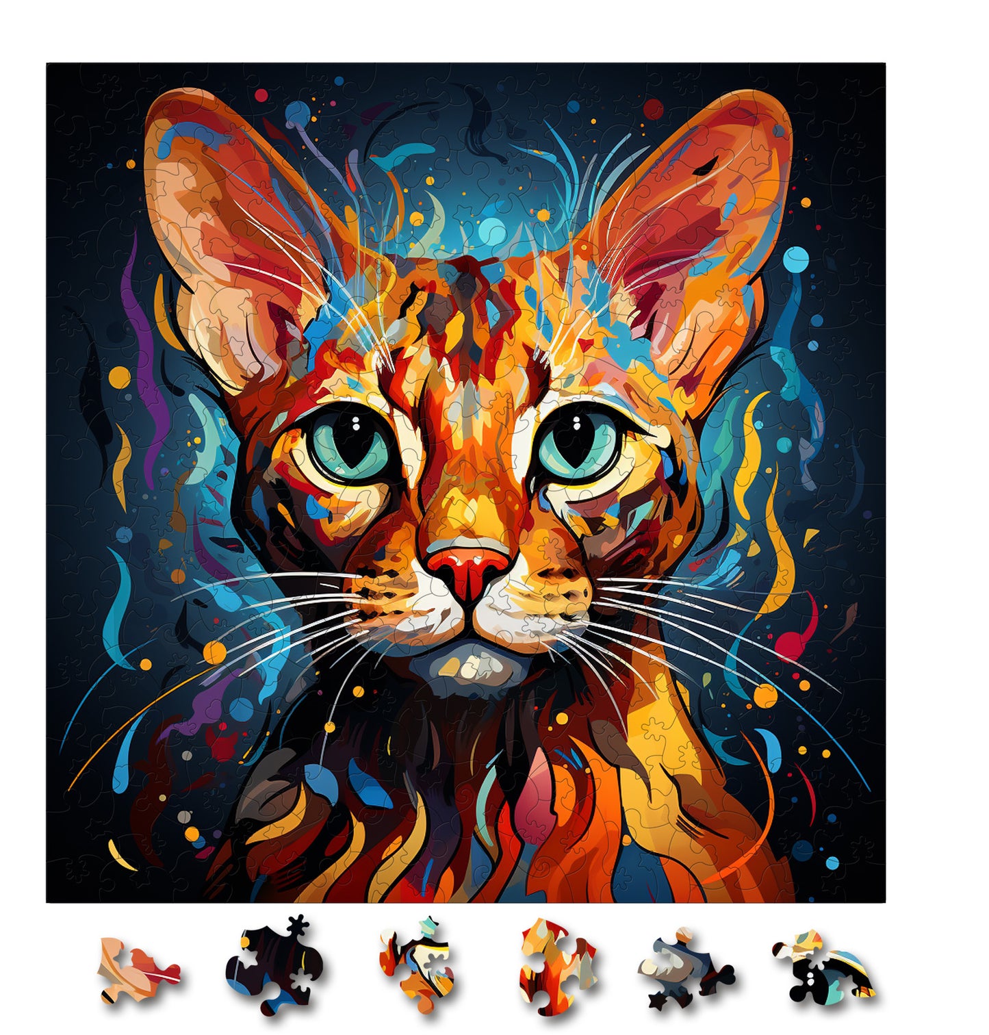Puzzle cu Pisici - Ocicat 4 - 200 piese - 30 x 30 cm