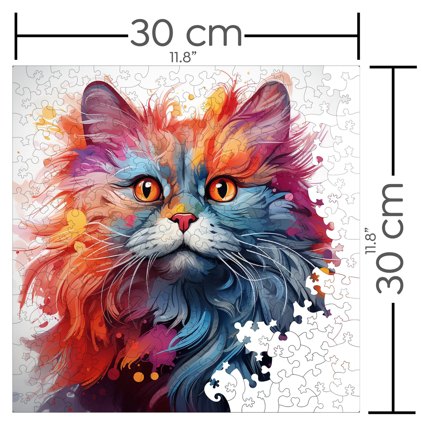 Puzzle cu Pisici - Persian 2 - 200 piese - 30 x 30 cm