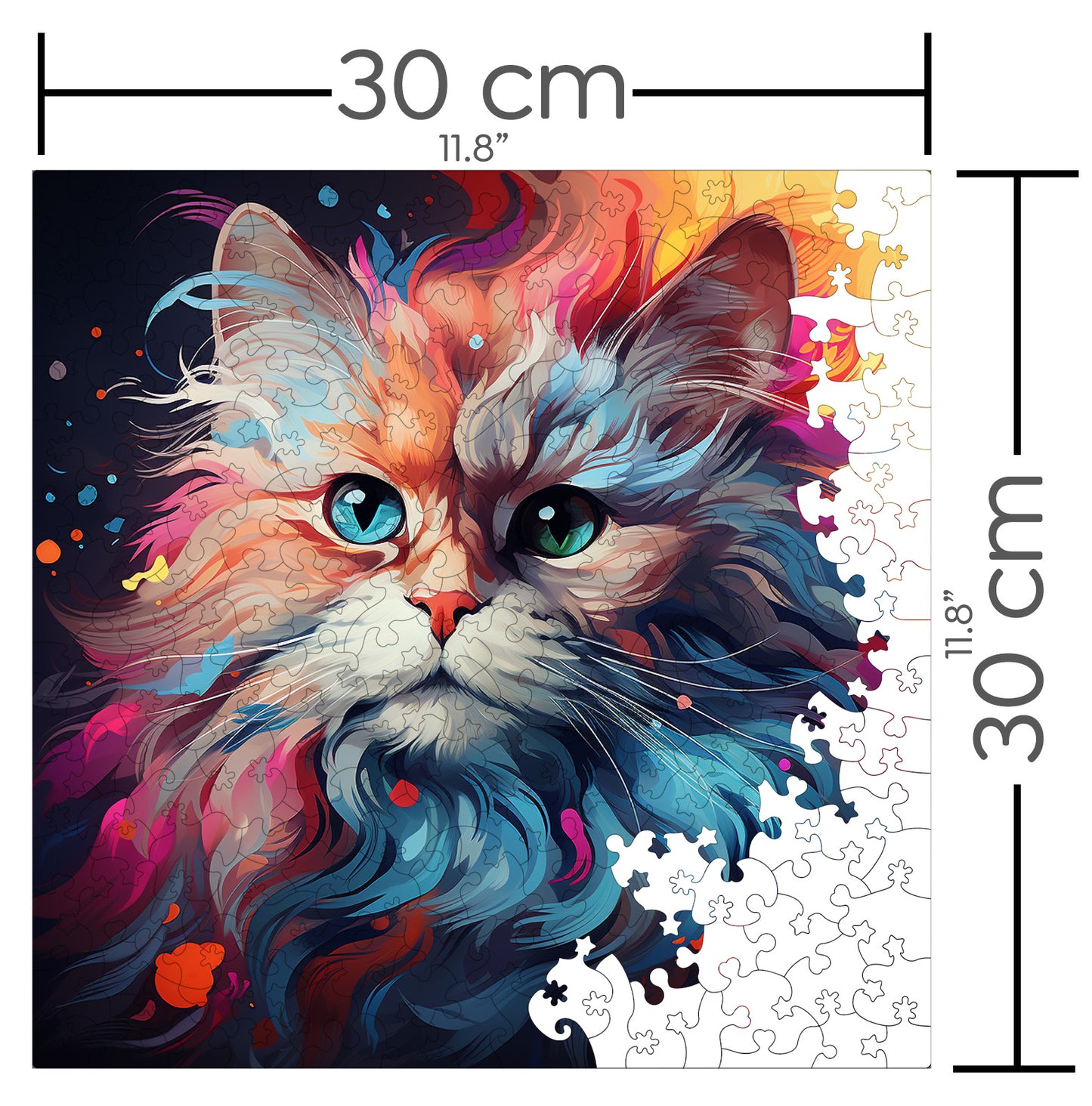 Puzzle cu Pisici - Persian 3 - 200 piese - 30 x 30 cm